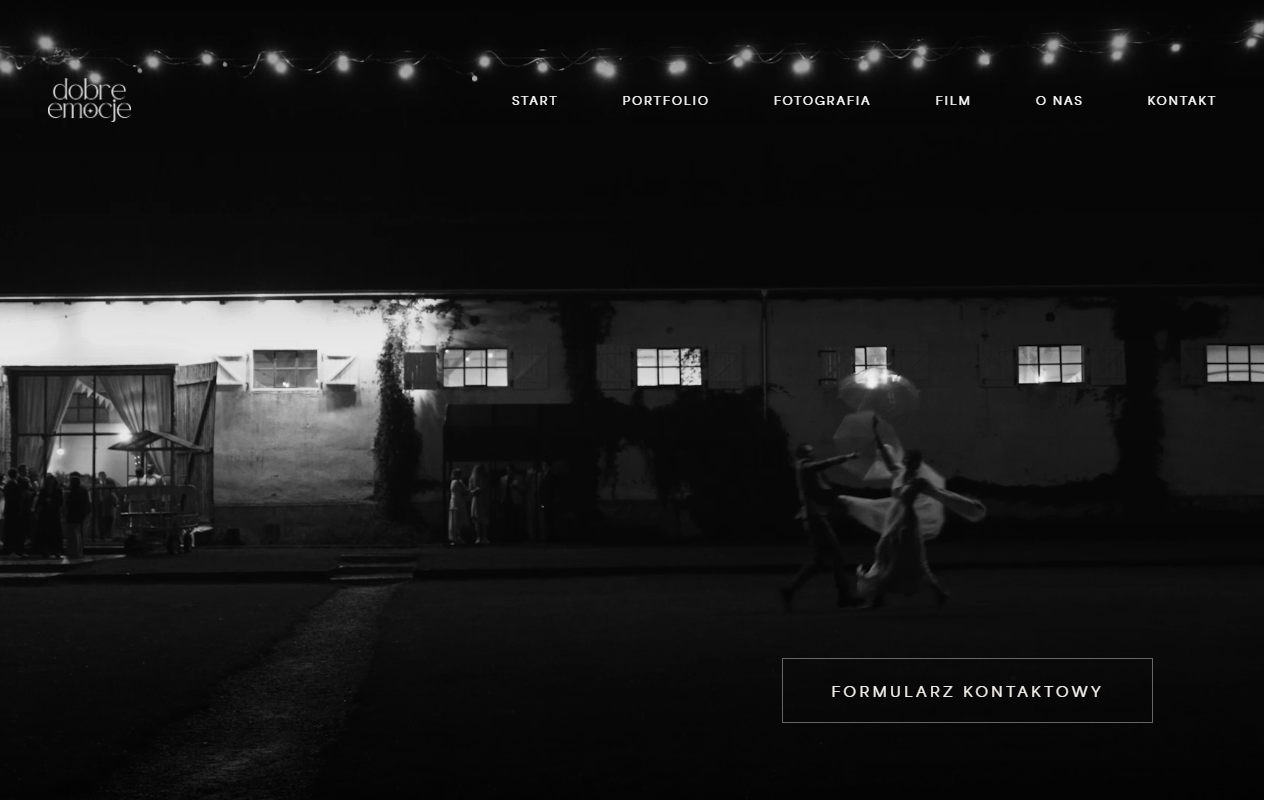 Dobre Emocje · Foto & Film · Strona portfolio